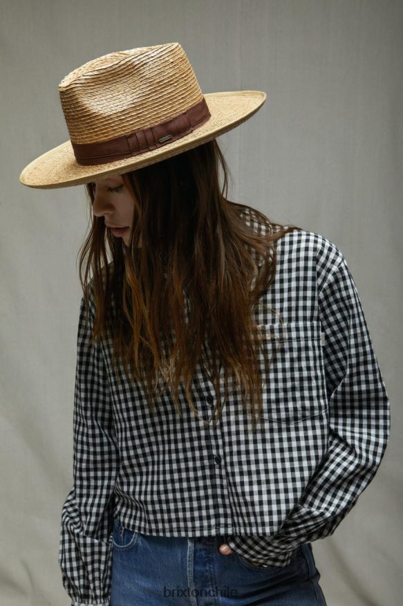 Brixton hombres sombrero de paja reno P0BX28180 accesorios broncearse