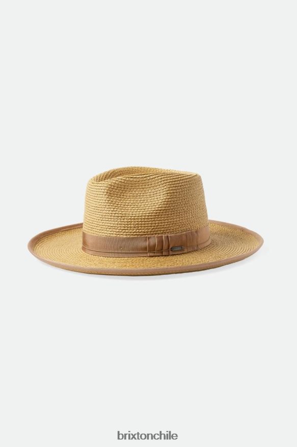 Brixton hombres sombrero de paja reno P0BX28190 accesorios bronceado/bronceado