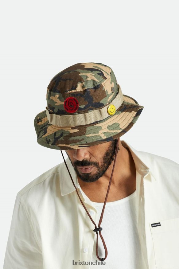 Brixton hombres sombrero de pescador empacable amor P0BX28313 accesorios excedente de camuflaje