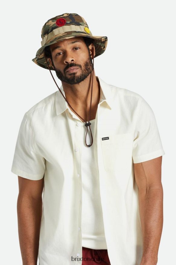 Brixton hombres sombrero de pescador empacable amor P0BX28313 accesorios excedente de camuflaje