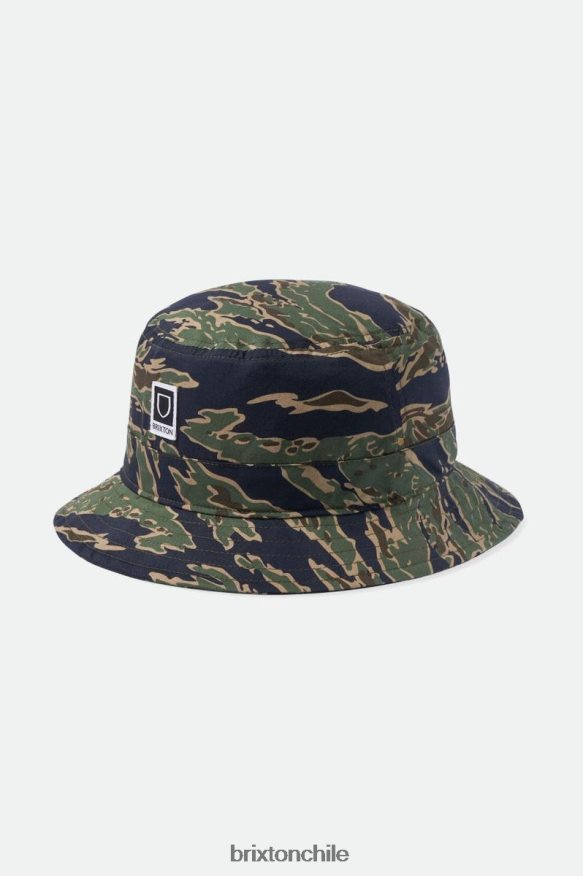 Brixton hombres sombrero de pescador plegable beta P0BX28311 accesorios camuflaje de tigre
