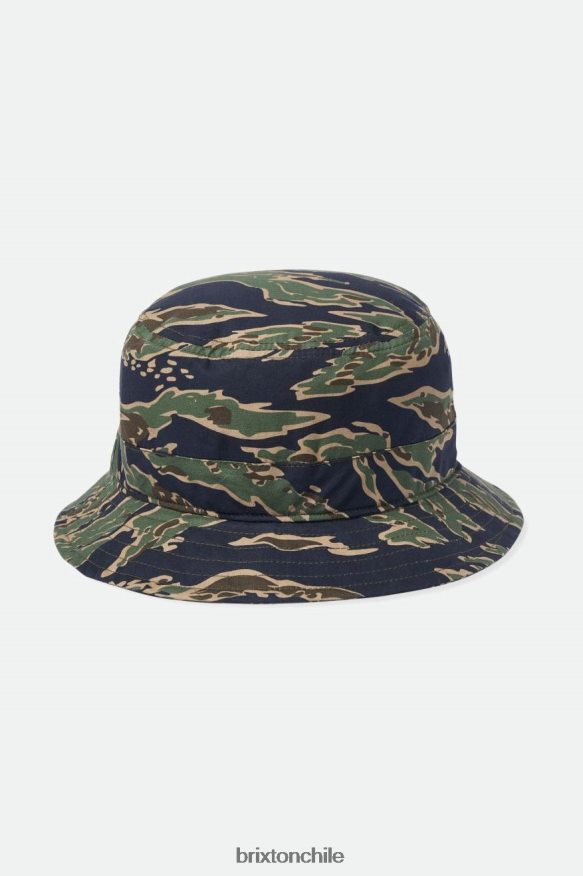 Brixton hombres sombrero de pescador plegable beta P0BX28311 accesorios camuflaje de tigre
