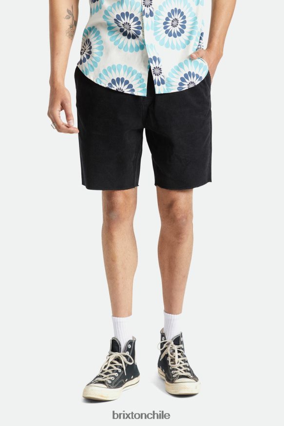 Brixton hombres pantalón corto de pana madrid ii 8'' P0BX28167 vestir cordón negro