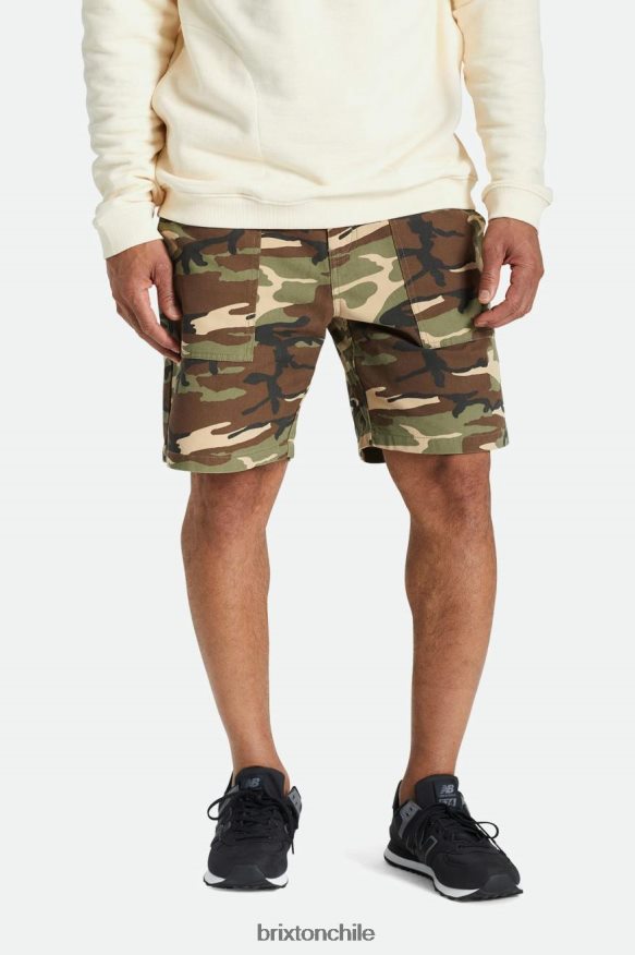 Brixton hombres superávit corto P0BX28162 vestir excedente de camuflaje