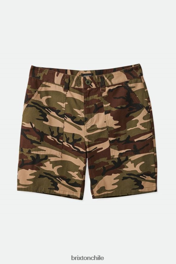 Brixton hombres superávit corto P0BX28162 vestir excedente de camuflaje