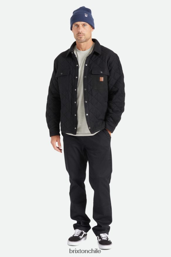 Brixton hombres chamarra capitonada de polar P0BX28145 vestir negro