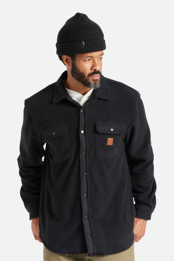 Brixton hombres Bowery manga larga polar elástico ártico P0BX2821 vestir negro