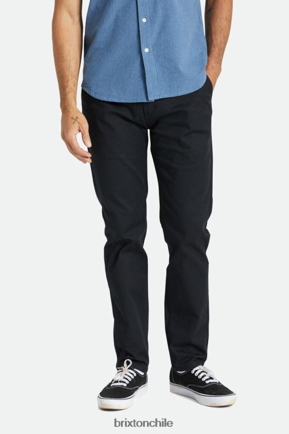 Brixton hombres Choice pantalones chinos ajustados P0BX28150 vestir negro