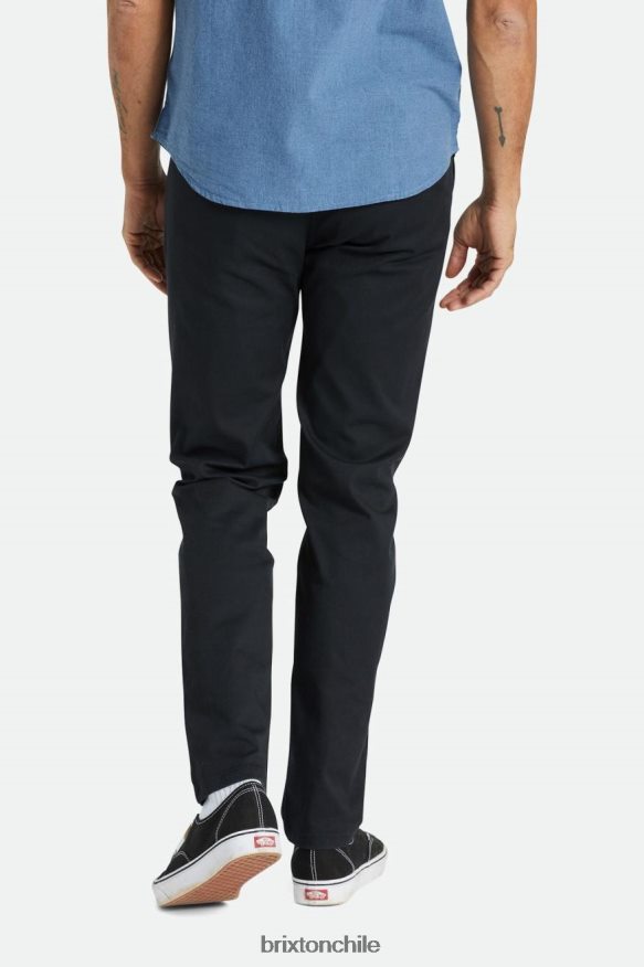 Brixton hombres Choice pantalones chinos ajustados P0BX28150 vestir negro