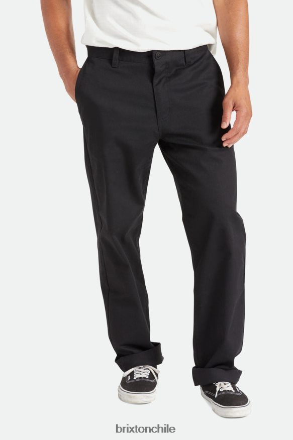 Brixton hombres Choice pantalones chinos relajados P0BX28151 vestir negro