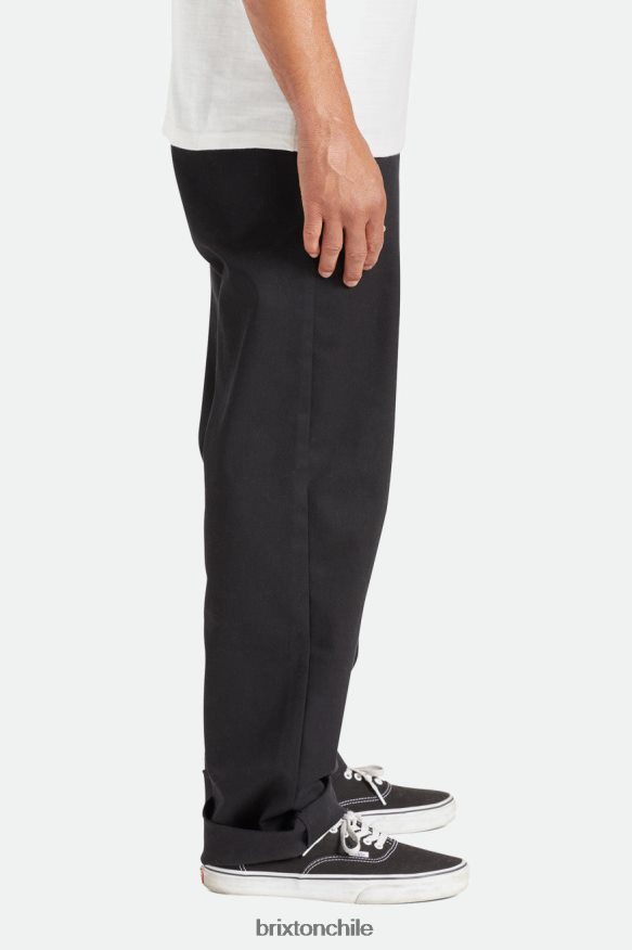 Brixton hombres Choice pantalones chinos relajados P0BX28151 vestir negro