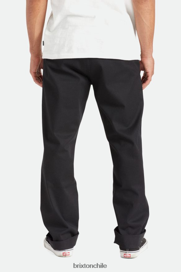 Brixton hombres Choice pantalones chinos relajados P0BX28151 vestir negro