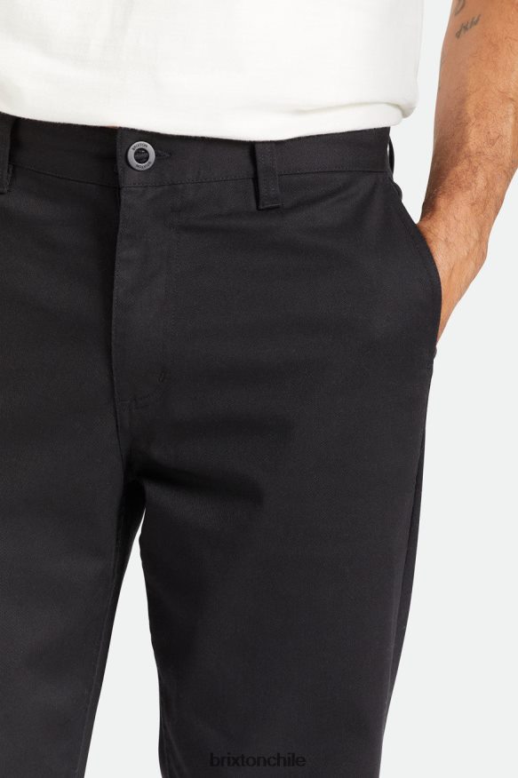 Brixton hombres Choice pantalones chinos relajados P0BX28151 vestir negro