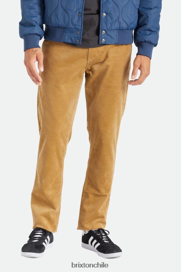 Brixton hombres pantalón chino regular de elección P0BX28147 vestir cordón caqui
