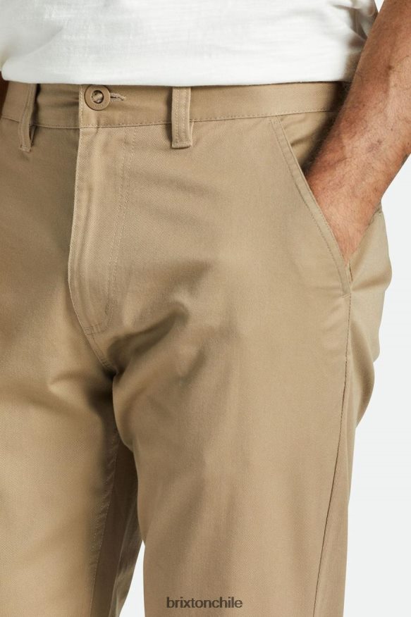 Brixton hombres pantalón chino regular de elección P0BX28148 vestir caqui