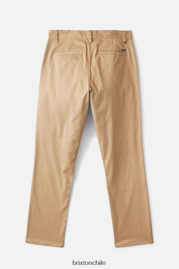 Brixton hombres pantalón chino regular de elección P0BX28148 vestir caqui