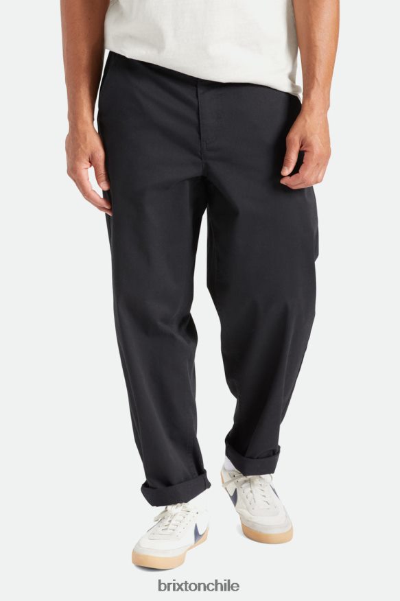Brixton hombres pantalón holgado medina P0BX28152 vestir negro