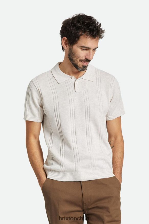 Brixton hombres polo fin de semana reserva lana merino s/s P0BX28118 vestir gorra blanca