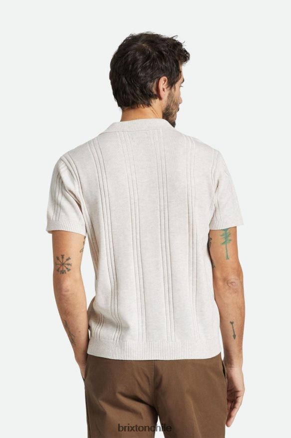 Brixton hombres polo fin de semana reserva lana merino s/s P0BX28118 vestir gorra blanca
