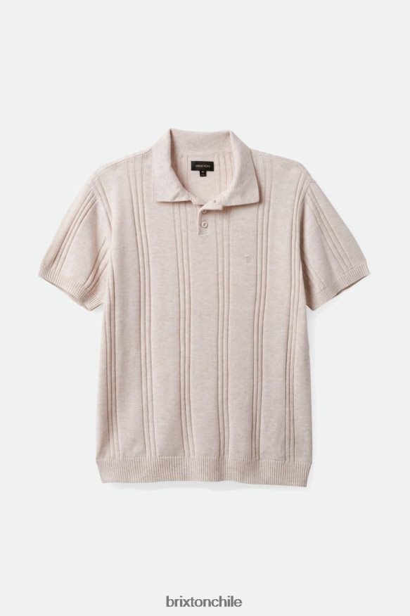 Brixton hombres polo fin de semana reserva lana merino s/s P0BX28118 vestir gorra blanca