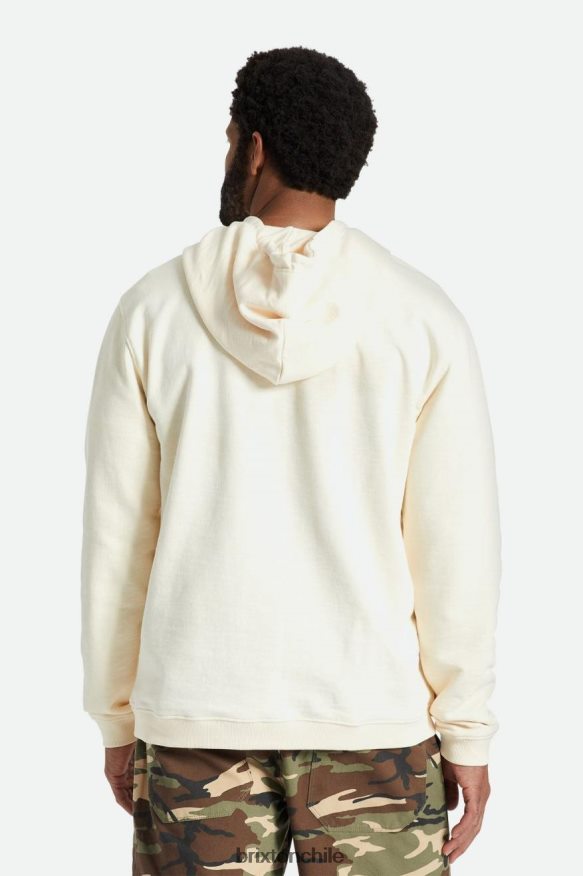 Brixton hombres capucha de felpa francesa con peso de verano P0BX28133 vestir gorra blanca