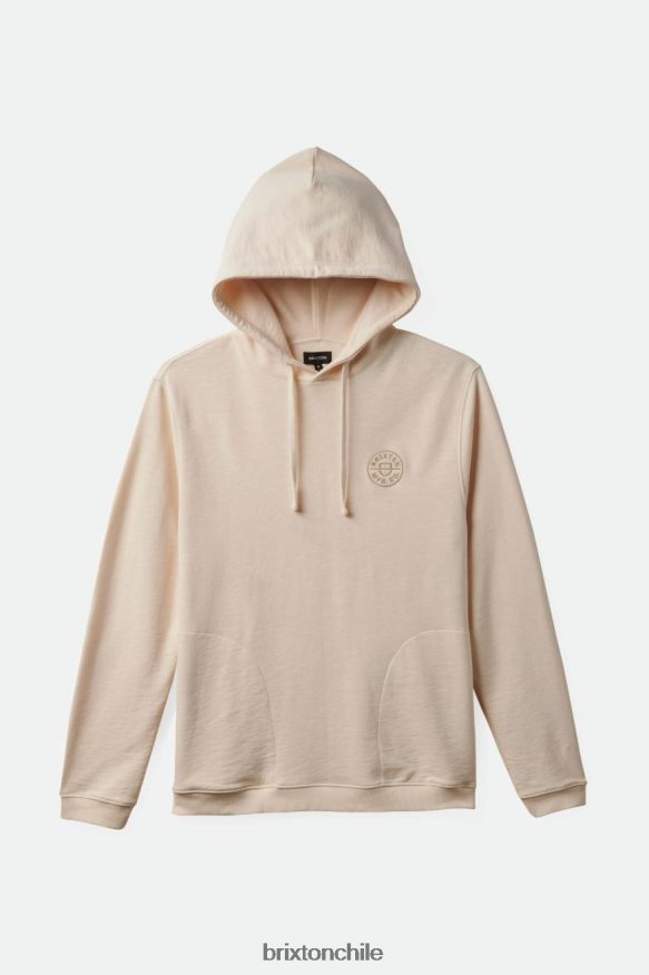 Brixton hombres capucha de felpa francesa con peso de verano P0BX28133 vestir gorra blanca