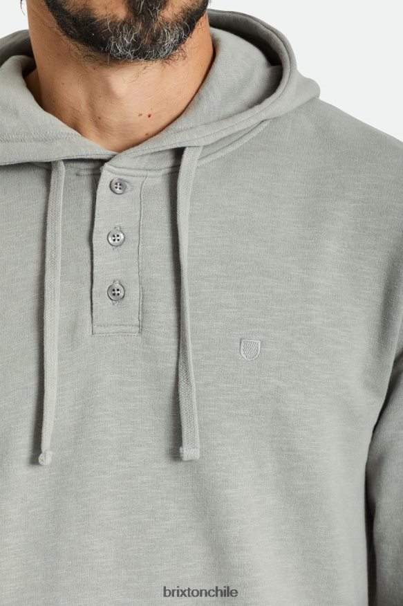Brixton hombres capucha henley de felpa francesa flameada P0BX28138 vestir paloma salvaje