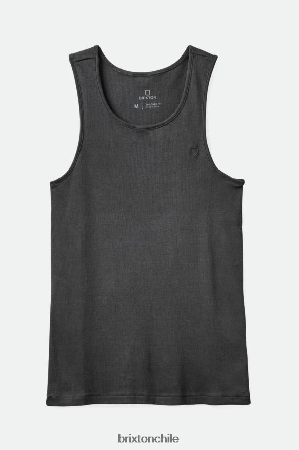 Brixton hombres tanque de reserva antiguo P0BX28128 vestir lavado vintage negro