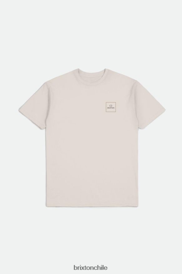 Brixton hombres Camiseta estándar de acero inoxidable cuadrado alfa P0BX2892 vestir crema/excedente de oliva/latón