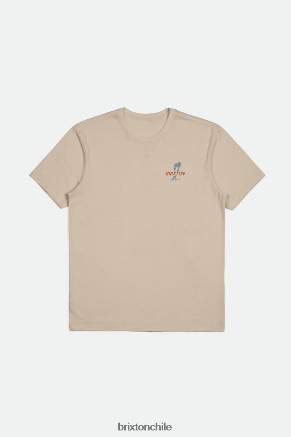 Brixton hombres austin s/s camiseta entallada P0BX2835 vestir humo gris