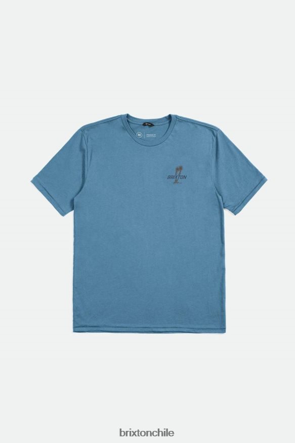 Brixton hombres austin s/s camiseta entallada P0BX2836 vestir Cielo azul