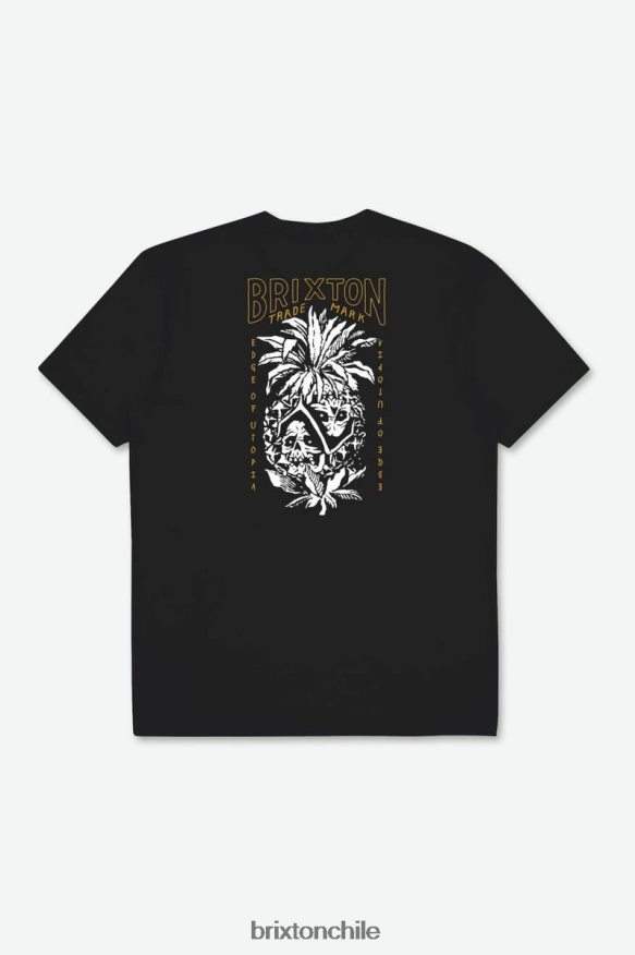 Brixton hombres camiseta dargan s/s estándar P0BX28107 vestir negro