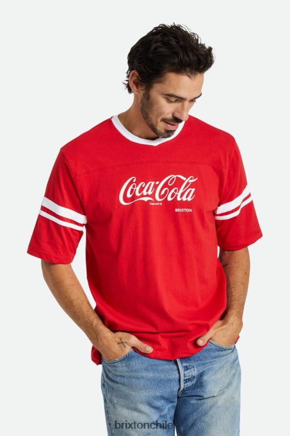 Brixton hombres camiseta de fútbol clásica de coca-cola P0BX28111 vestir coca cola roja