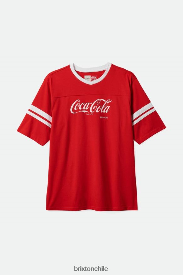 Brixton hombres camiseta de fútbol clásica de coca-cola P0BX28111 vestir coca cola roja