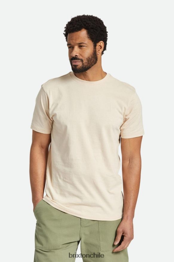 Brixton hombres camiseta de sastre de algodón prémium s/s P0BX2850 vestir humo gris