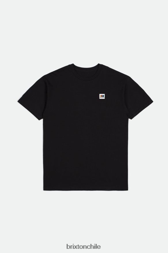Brixton hombres camiseta estándar alton s/s P0BX2859 vestir negro