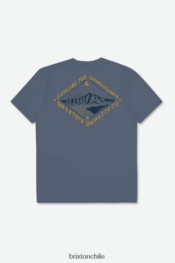 Brixton hombres camiseta estándar apalachin s/s P0BX28114 vestir pedernal azul