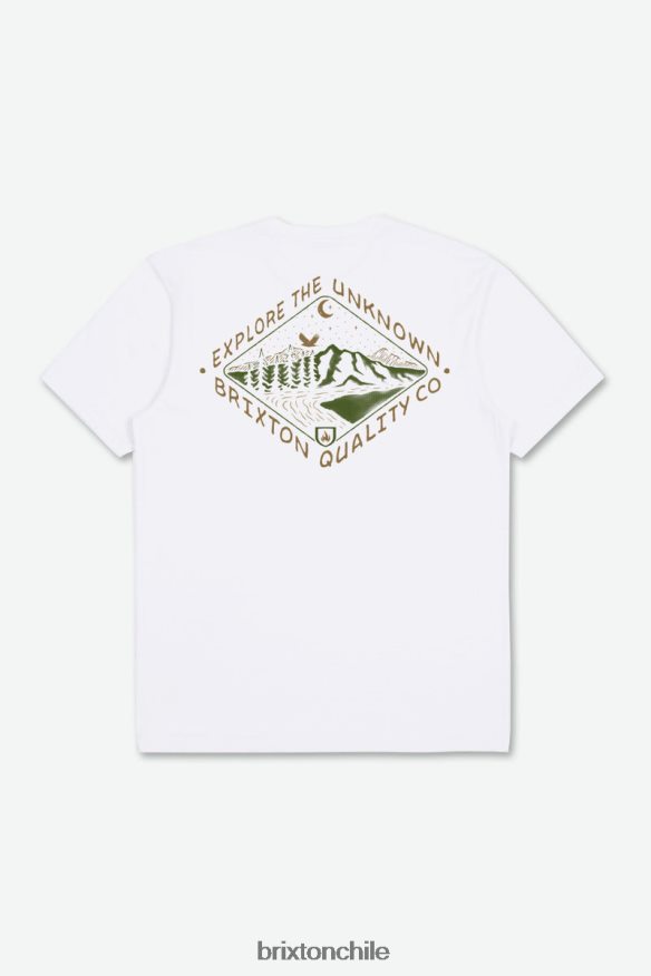 Brixton hombres camiseta estándar apalachin s/s P0BX2883 vestir blanco