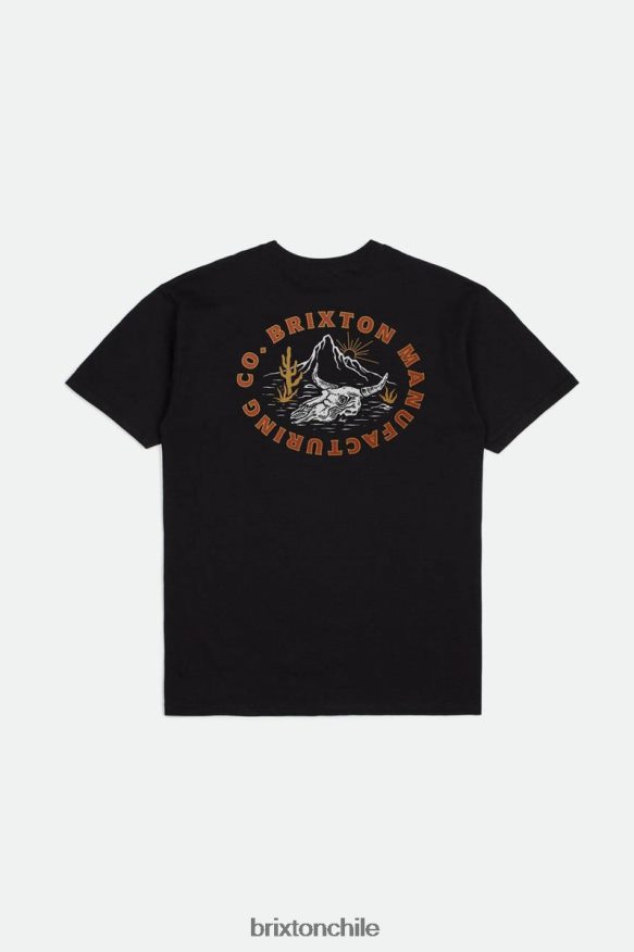 Brixton hombres camiseta estándar croslin s/s P0BX2841 vestir negro