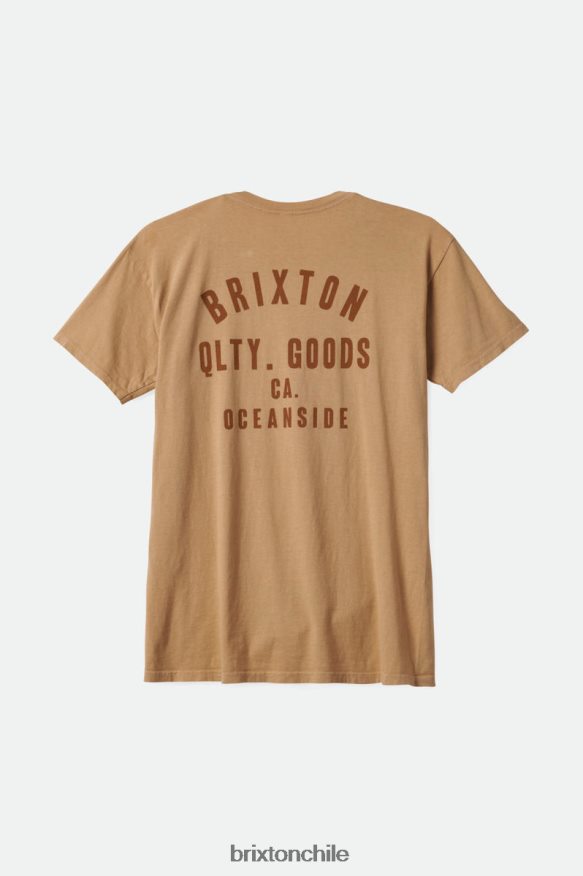 Brixton hombres camiseta estándar woodburn oceanside s/s P0BX2839 vestir tinte para ropa mojave