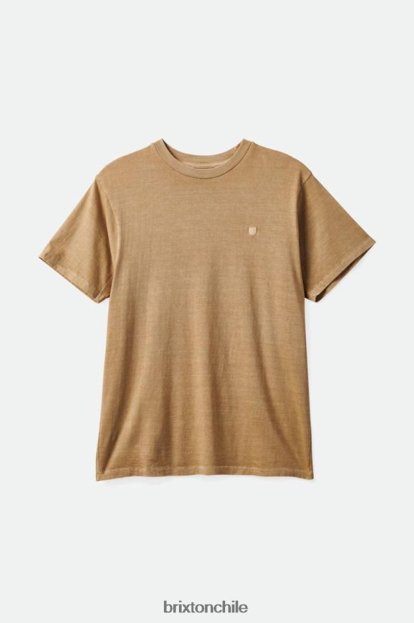 Brixton hombres camiseta reserva vintage s/s P0BX2899 vestir lavado de arena vintage
