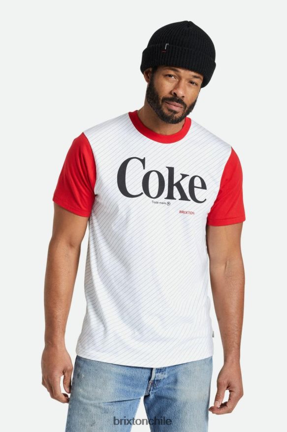 Brixton hombres camiseta sastre coca-cola s/s P0BX2878 vestir coca cola roja