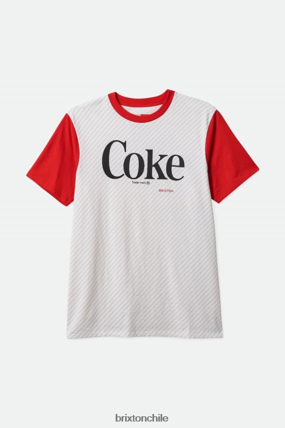 Brixton hombres camiseta sastre coca-cola s/s P0BX2878 vestir coca cola roja