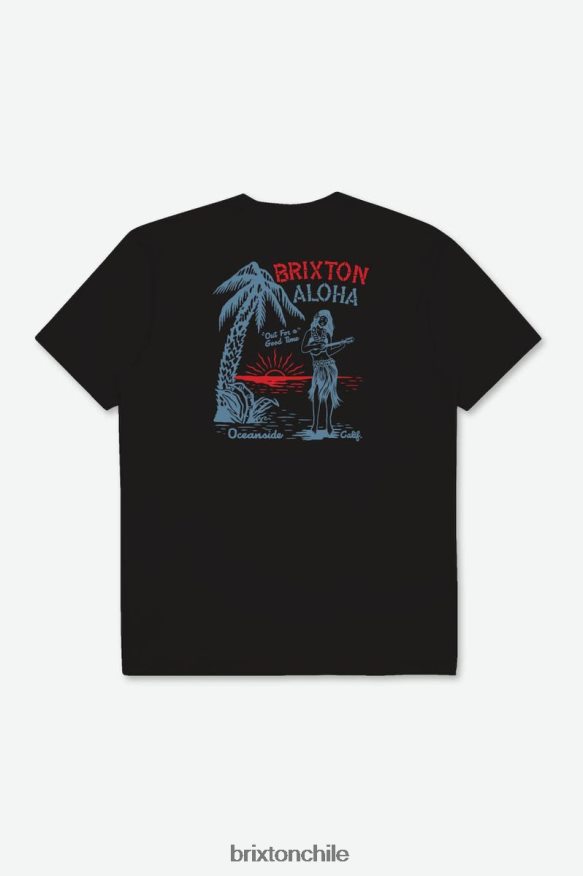 Brixton hombres camiseta sastre good time s/s P0BX28117 vestir negro
