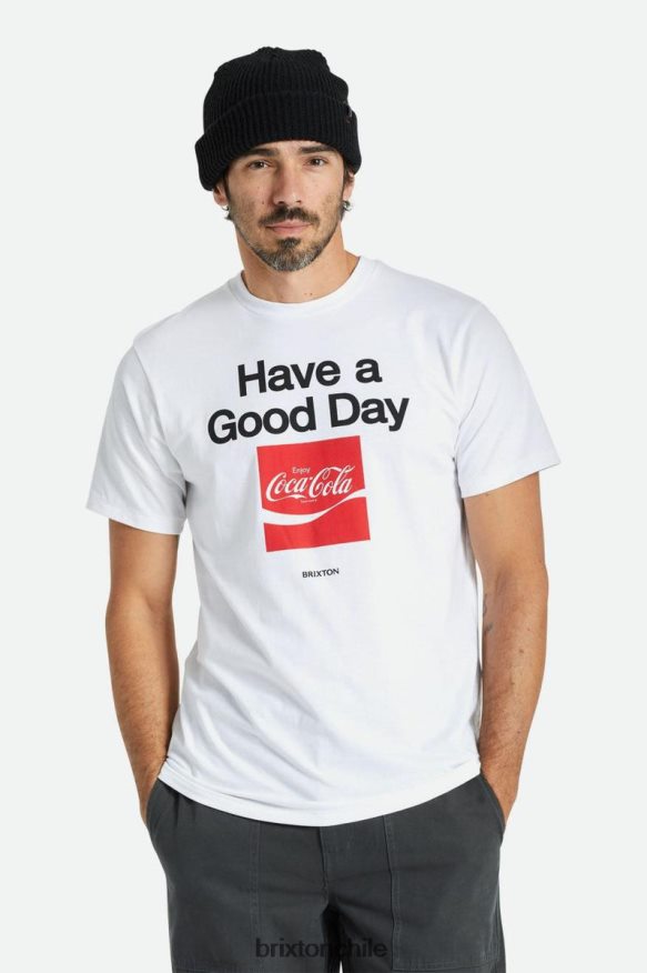 Brixton hombres coca-cola good day s/s camiseta a medida P0BX2876 vestir blanco