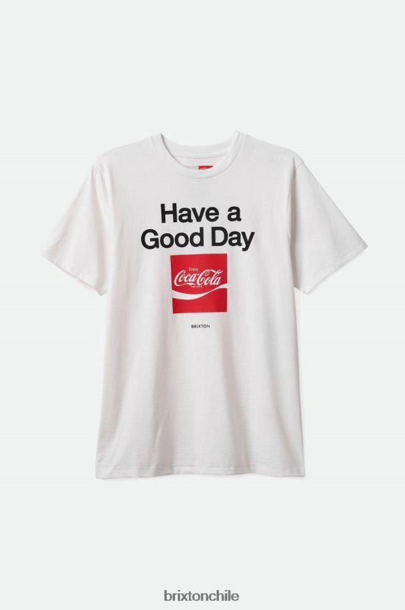 Brixton hombres coca-cola good day s/s camiseta a medida P0BX2876 vestir blanco