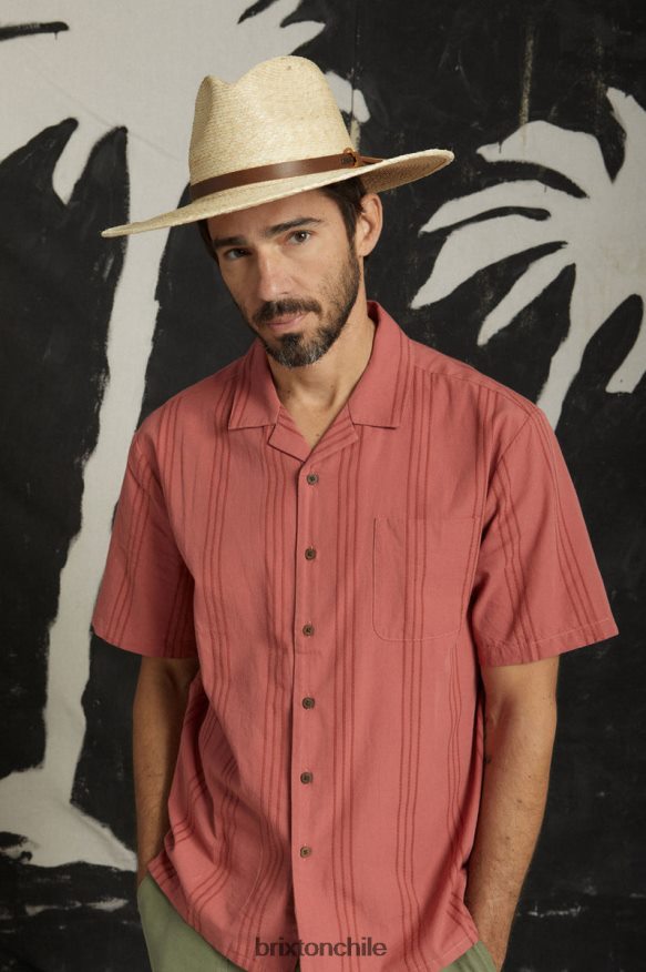 Brixton hombres búnker reserva peso fresco s / s tejido P0BX286 vestir cedro polvoriento