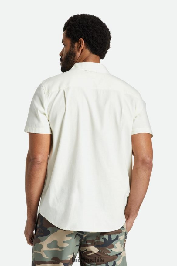 Brixton hombres charter oxford s / s tejido P0BX2812 vestir blanquecino