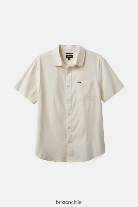 Brixton hombres charter oxford s / s tejido P0BX2812 vestir blanquecino
