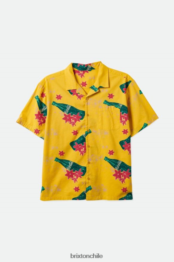 Brixton hombres coca-cola bunker s/s tejido P0BX2824 vestir amarillo